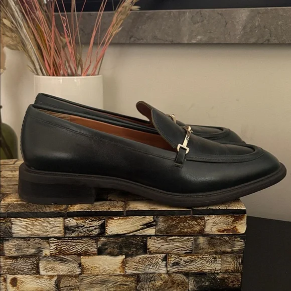 SARTO (US 6) by Franco Sarto Eda Loafer Leather Padded Sturdy Sole English Green - Picture 3 of 16